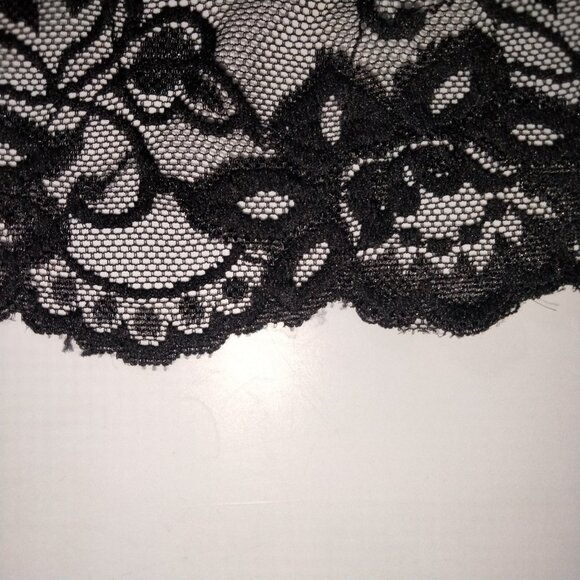 Vtg Y2K Charlotte Russe Animal Print Leopard Top S Lace Fairy 90s Scene Indie - Picture 6 of 9